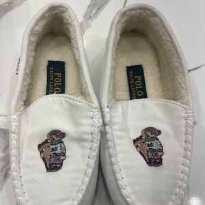 Polo Ralph Lauren Bear Logo Slipper Loafers